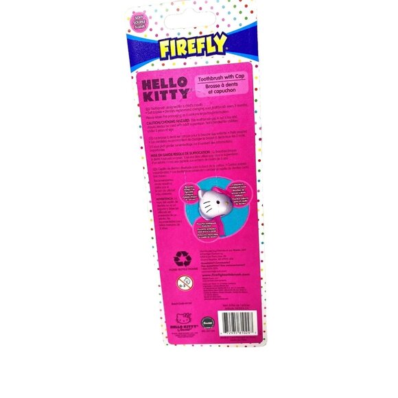 Firefly Hello Kitty Toothbrush Soft Bristles Wall Mountable Cute Design - Picture 2 of 5